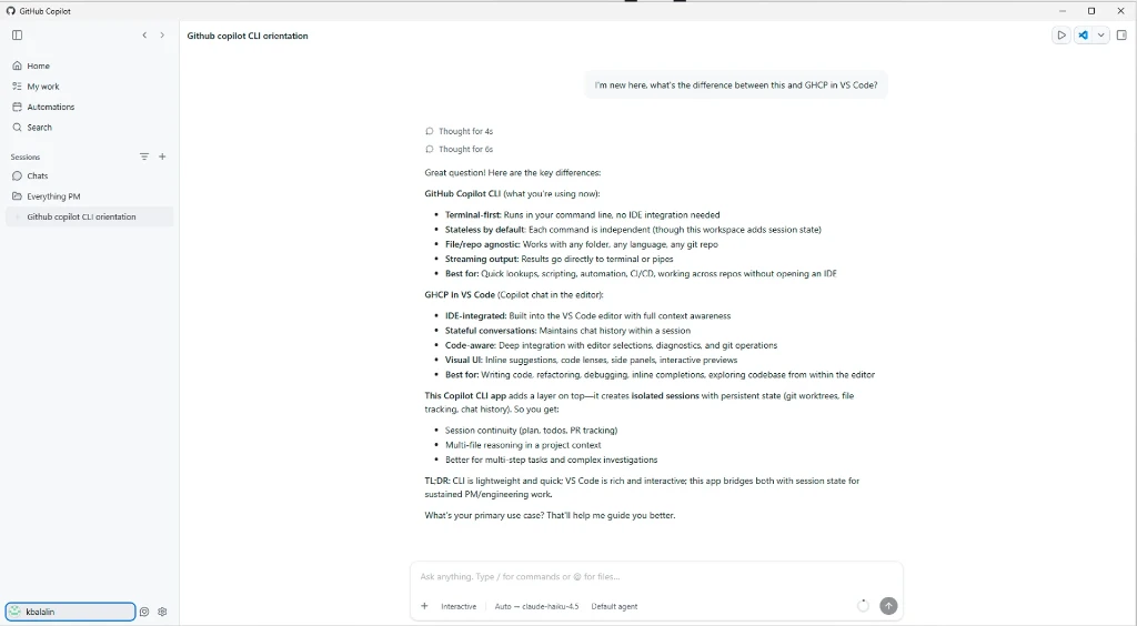 Новий окремий застосунок GitHub Copilot і пояснення, чим він відрізняється від звичної інтеграції в середовище VS Code