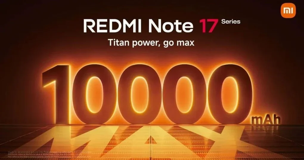 Redmi Note 17 Pro Max отримав акумулятор 10 000 мА·год із заряджанням 100 Вт