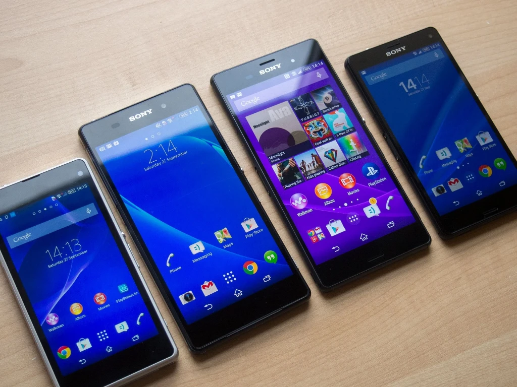 Смартфони лінійки Xperia Z різних поколінь