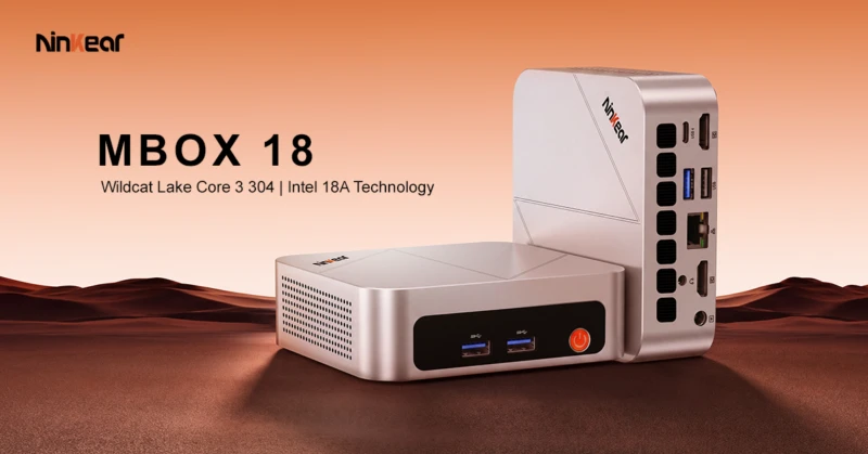 Ninkear MBOX18: міні-ПК на Intel 18A підтримує три монітори та 8K 11 Ninkear MBOX18, Ninkear MBOX18 mini PC, Ninkear MBOX18 Intel 18A, Intel Core 3 304, Intel 18A, міні-ПК, mini PC, міні-комп